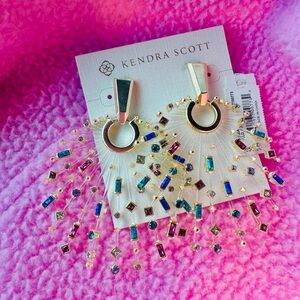 Kendra Scott Fabia Gold and Jewel-Toned Dangle Earrings